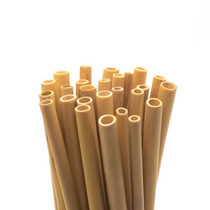 Bamboo Straws Kraft - 8mm x 197mm - 100x Per Pack